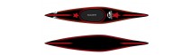 le bateau rouge et noir